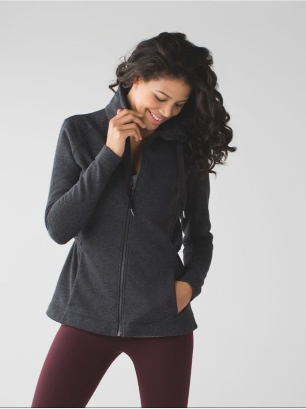 Lululemon Womens &go Take Off Jacket Size 6 Gray Full Zip Athletic Running - Picture 2 of 14